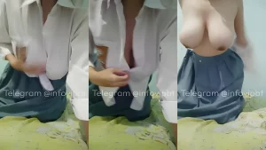 Siswi Sma Indah Tobrut Pulang Sekolah Pamer Tete Bulet